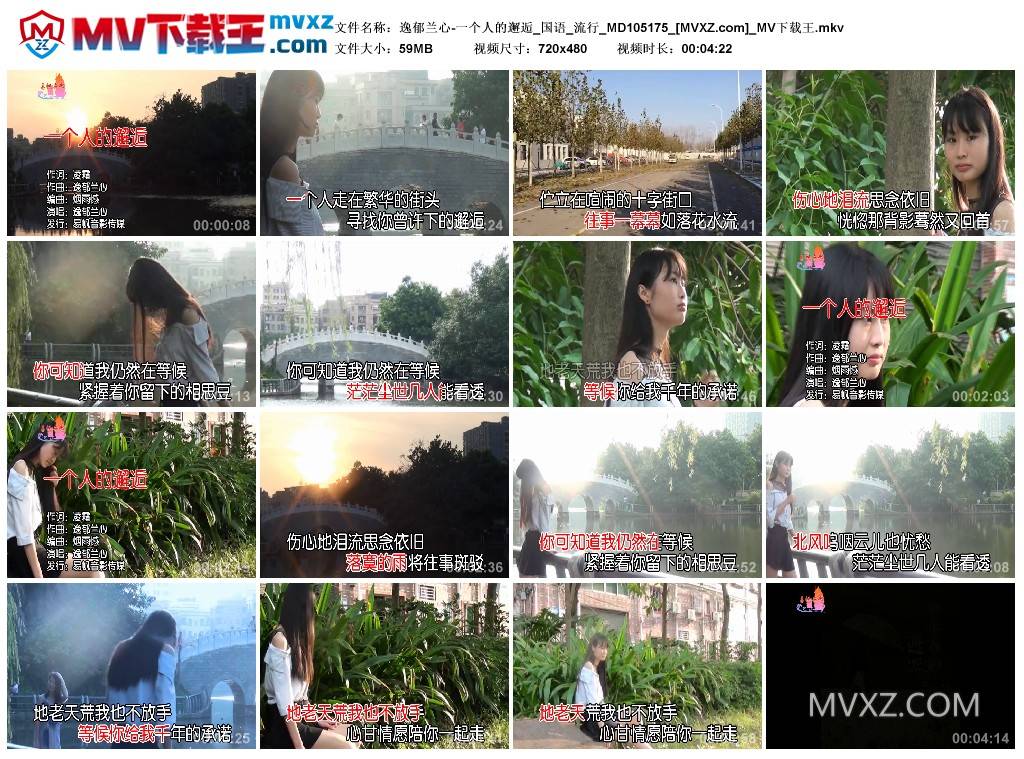 逸郁兰心-一个人的邂逅_国语_流行_MD105175